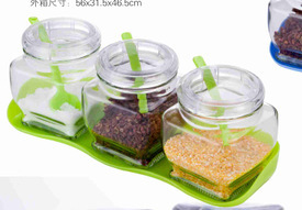 厨房收纳好帮手 厨宝三件套调料盒3303全方位解析